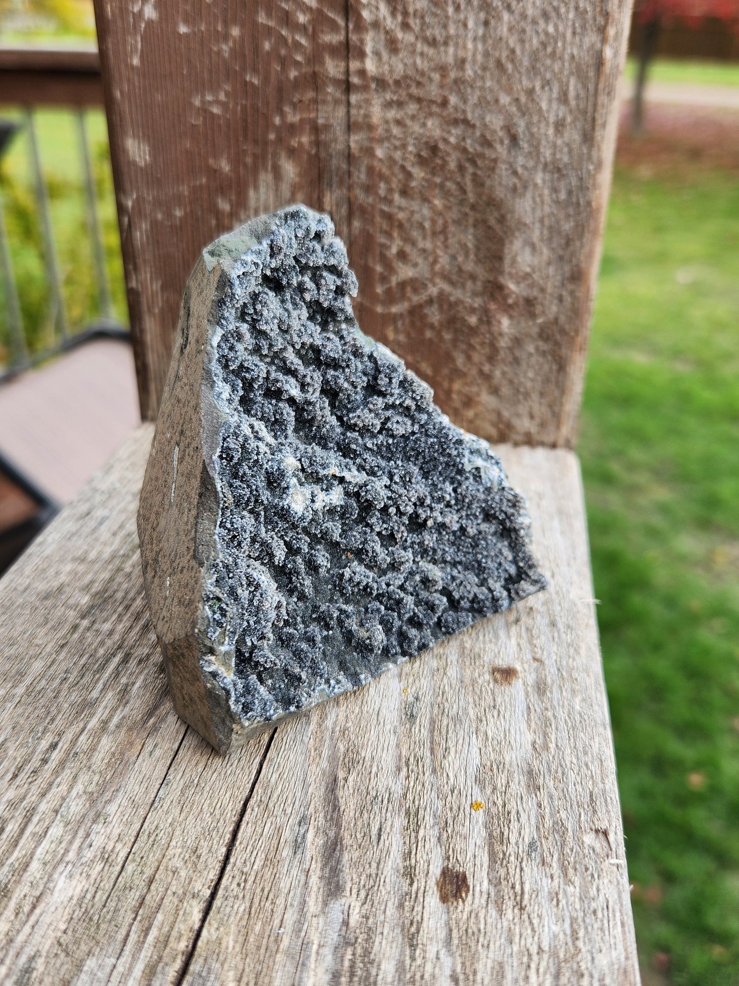 Breathtaking AAA Sugary Black Amethyst Crystal Free Form