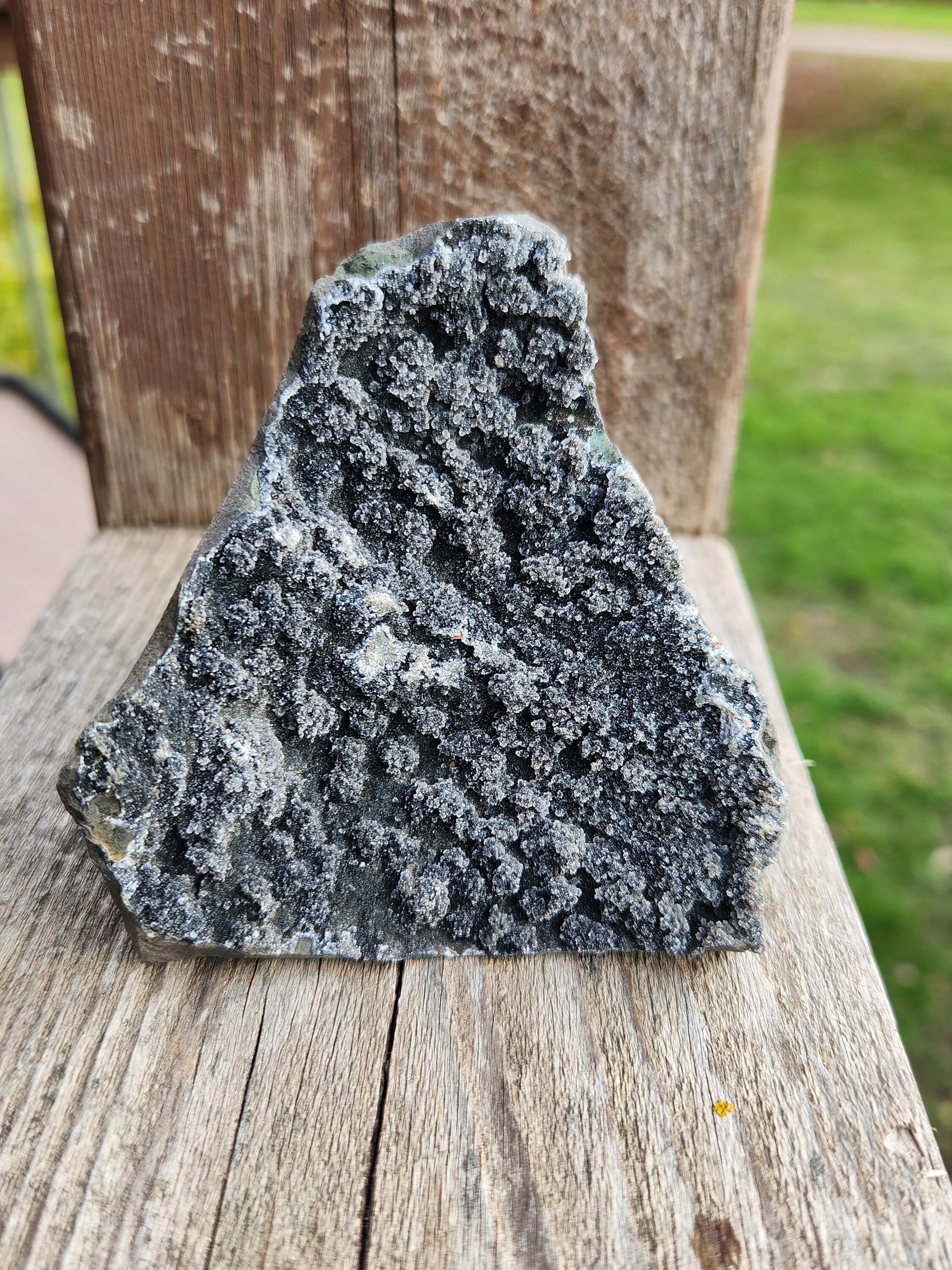 Breathtaking AAA Sugary Black Amethyst Crystal Free Form