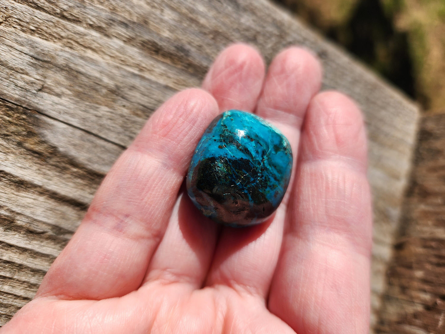 Gorgeous AAA Chrysocolla Crystal Tumble, Pocket Crystal