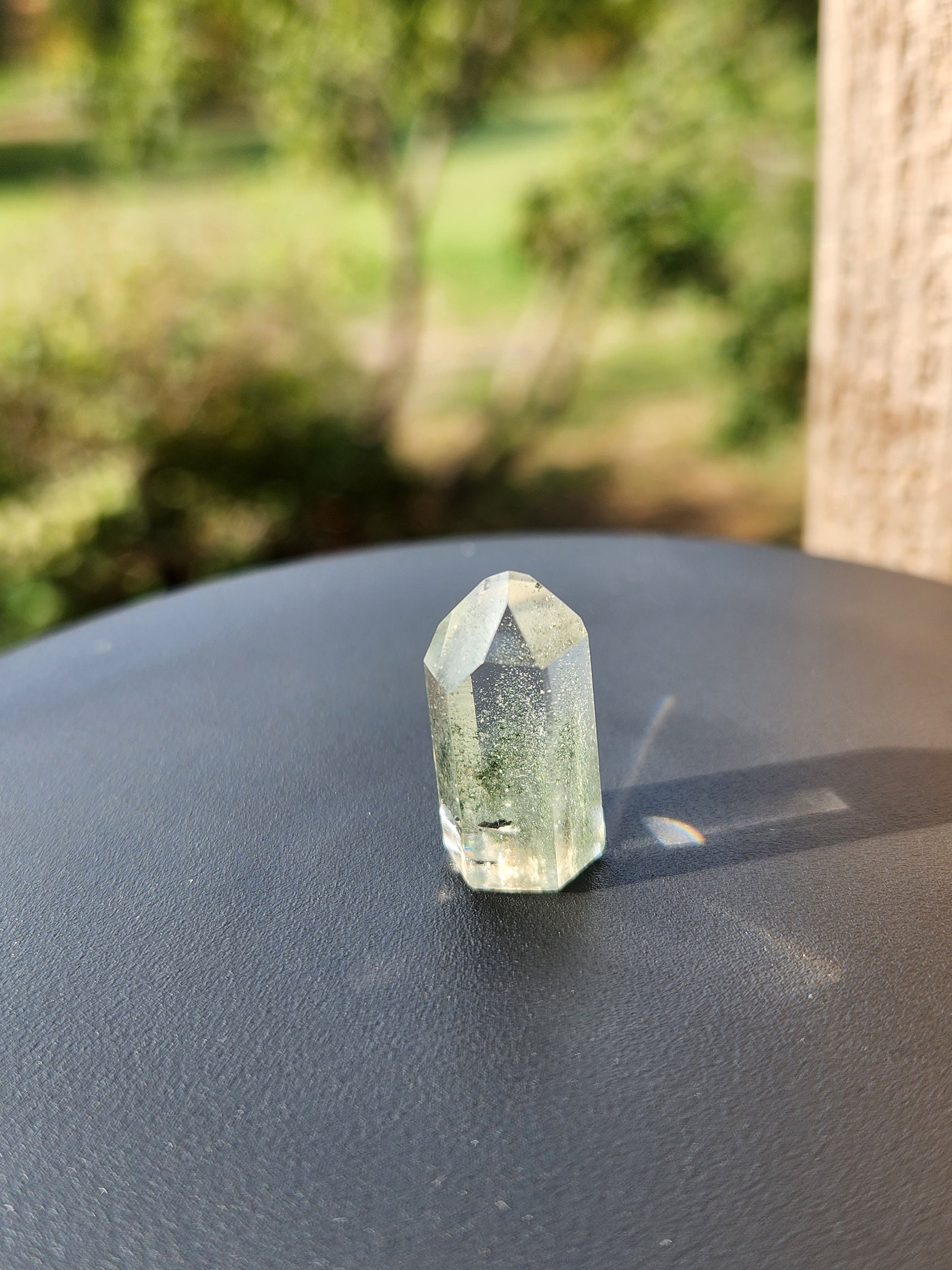 Gorgeous AAA Garden Quartz Crystal Tiny Mini Tower with Chlorite Inclusions