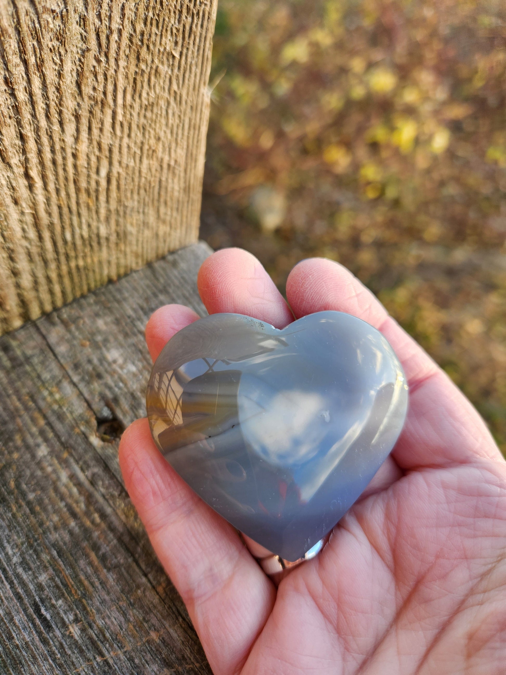 Beautiful Druzy Agate Crystal Rock Heart with banding