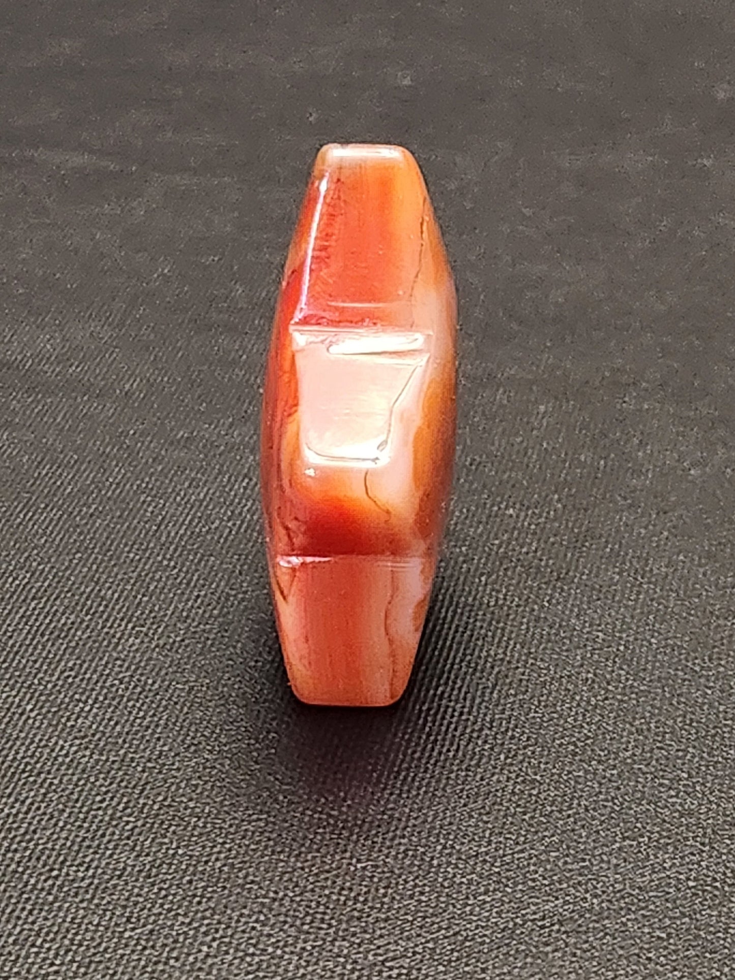Carnelian Crystal Star: Polished Pocket Stone, 1.71"