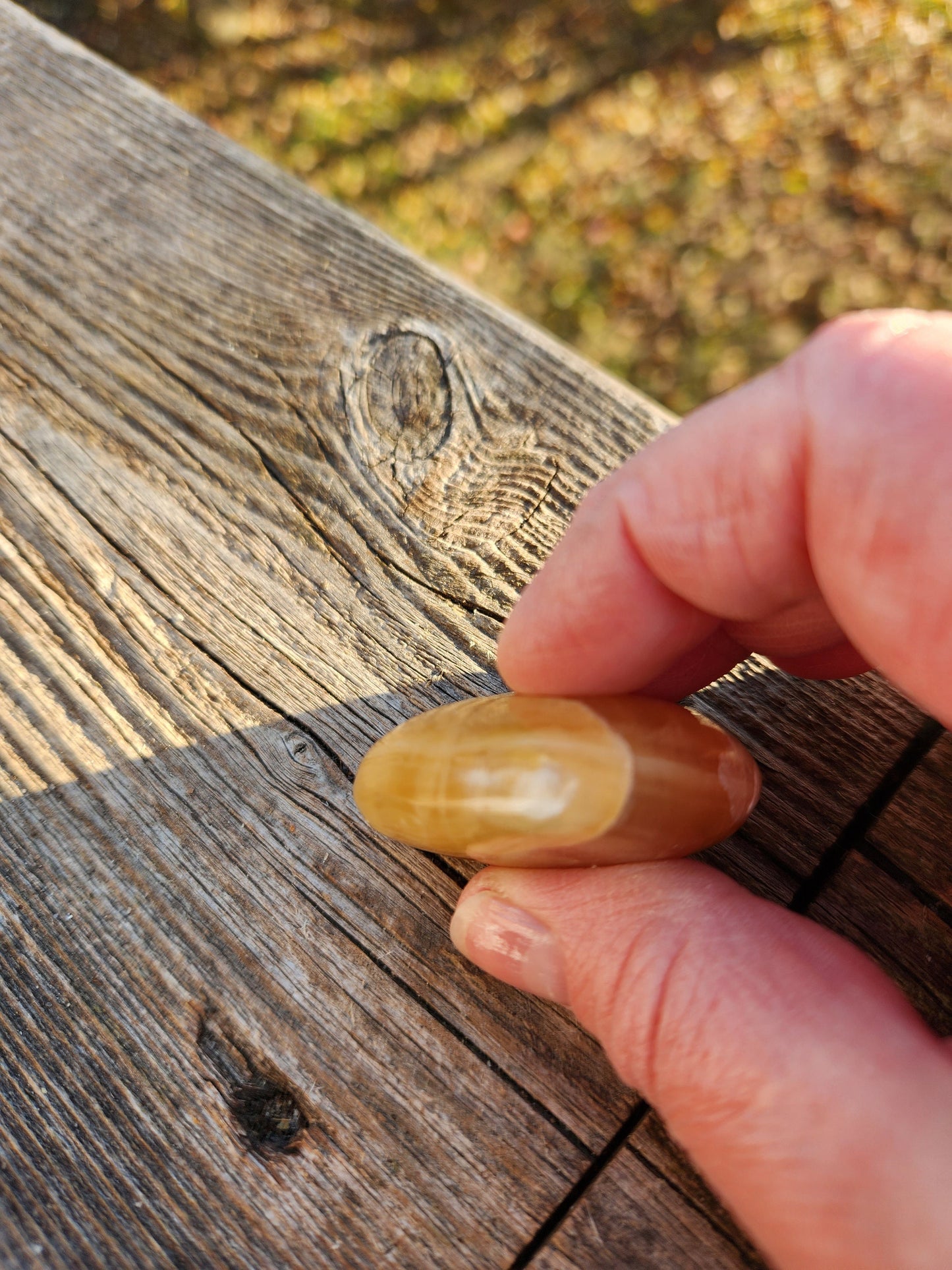 Gorgeous AAA Honey Calcite Small Crystal Heart