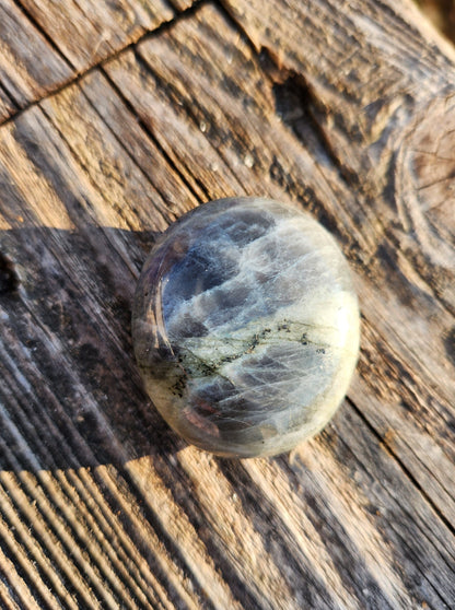 AAA Labradorite Crystal Tumble: High Polished Purple Blue Flash