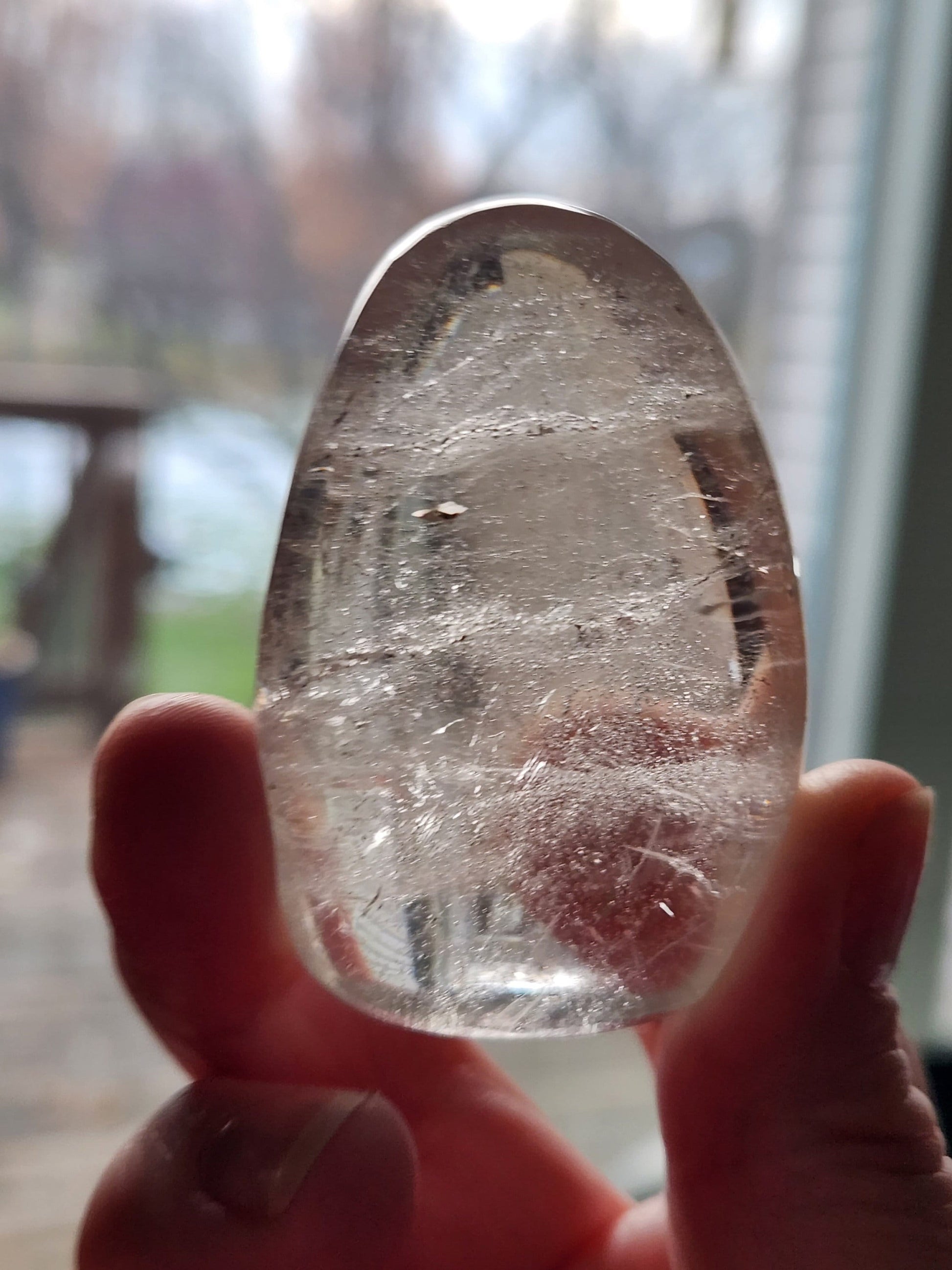 AAA Clear Quartz Crystal Freeform with Inclusions - Brazil