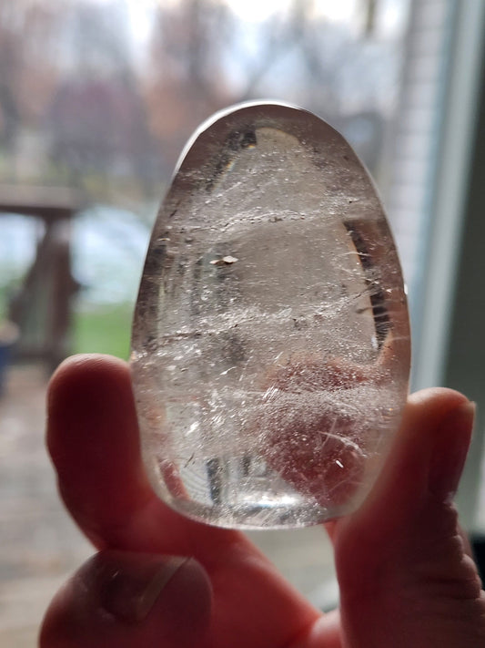 AAA Clear Quartz Crystal Freeform with Inclusions - Brazil