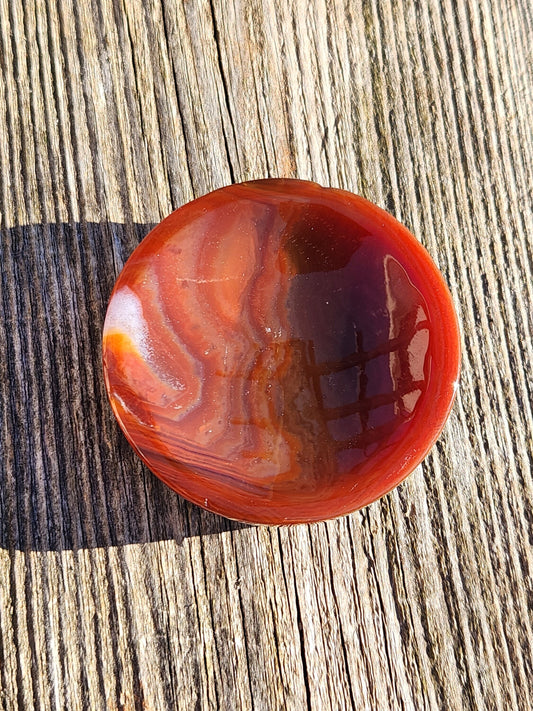Beautiful Carnelian Crystal Chunky Small Bowl Dish Sphere Holder