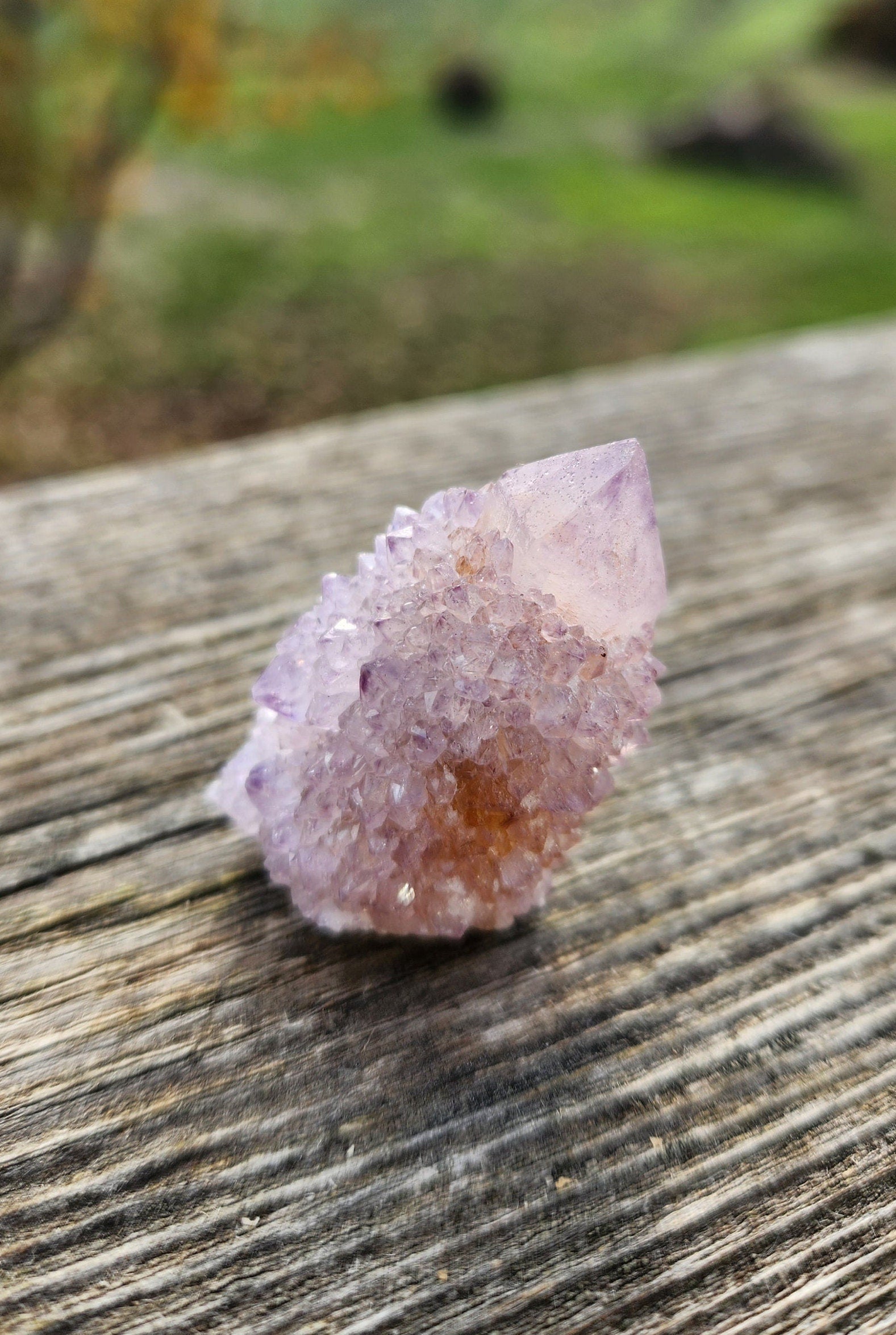 Beautiful AAA Large Lavender Spirit Quartz Raw Crystal Point, Ametrine, South African Cactus Quartz