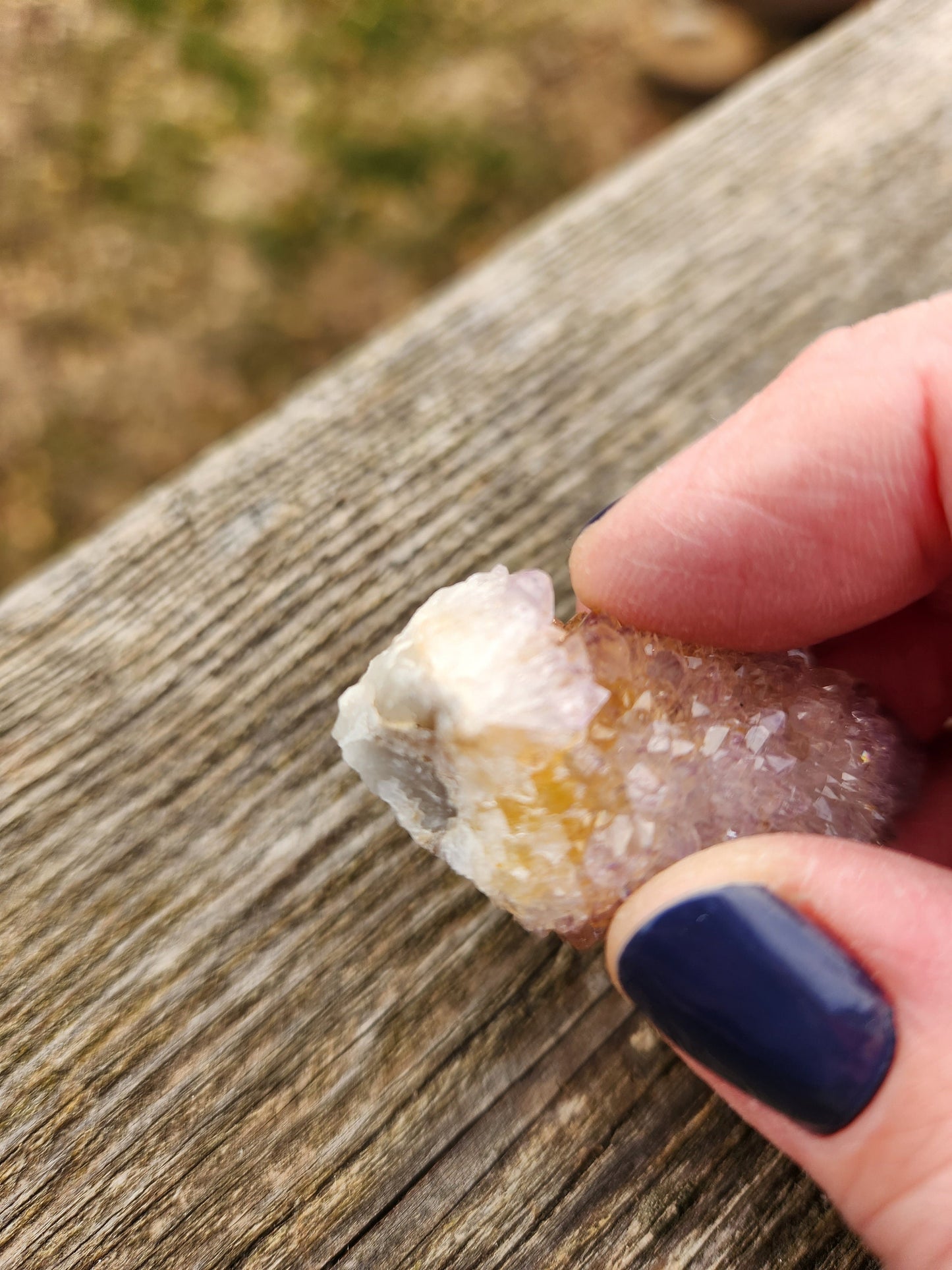 Beautiful AAA Spirit Quartz Raw Crystal Point Ametrine