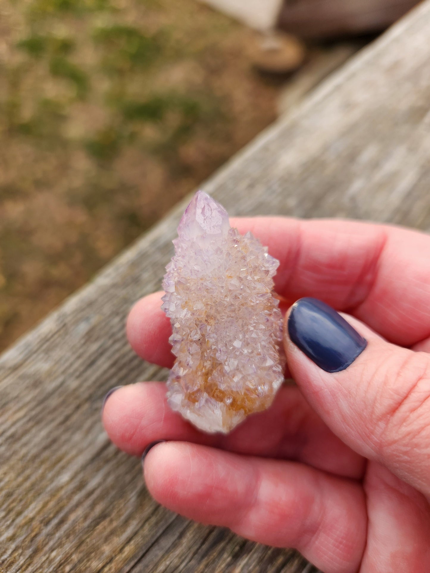 Beautiful AAA Spirit Quartz Raw Crystal Point Ametrine