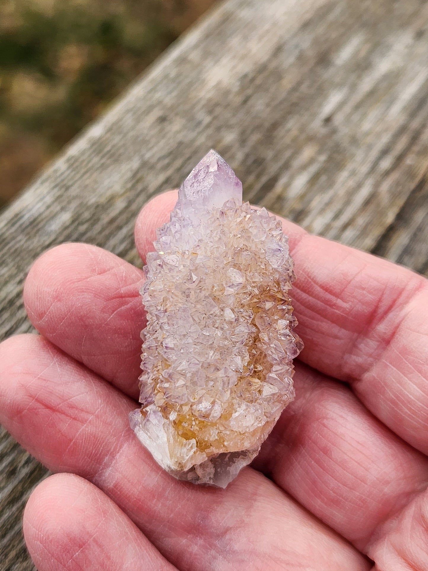 Beautiful AAA Spirit Quartz Raw Crystal Point Ametrine