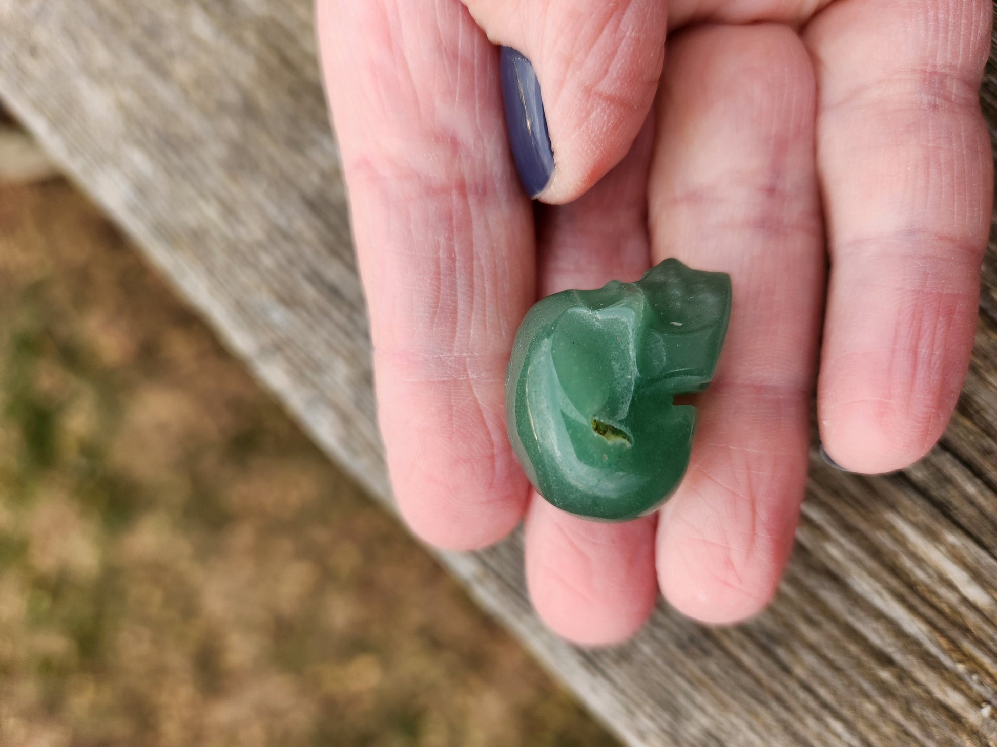 Beautiful AAA High Quality Green Aventurine Crystal Mini Skull