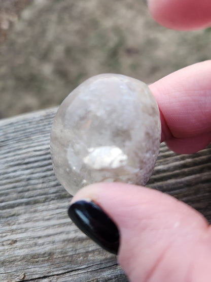 Gorgeous High Quality Smoky Garden Quartz Crystal Tumble, Lodolite, Dream Stone