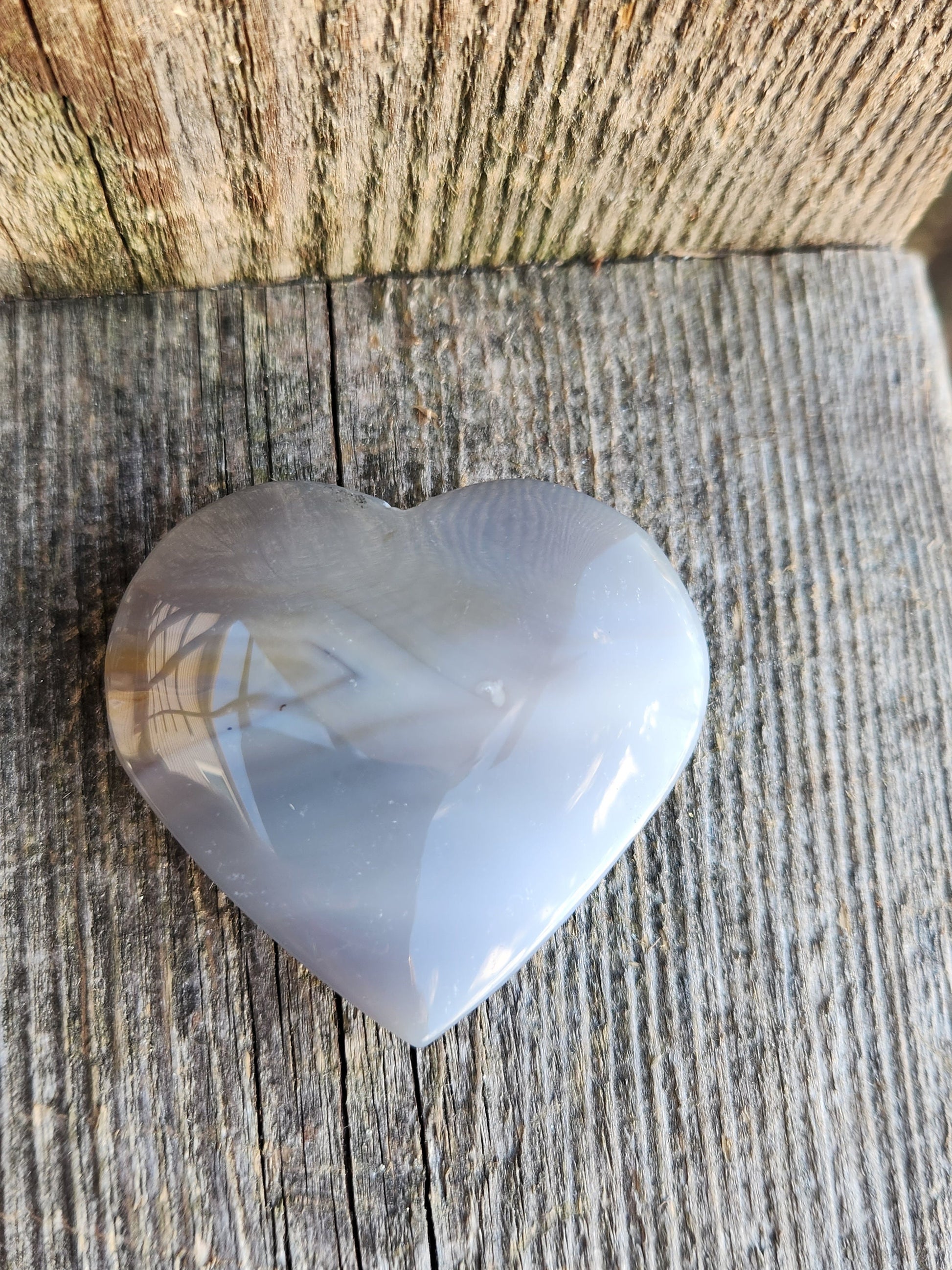 Beautiful Druzy Agate Crystal Rock Heart with banding