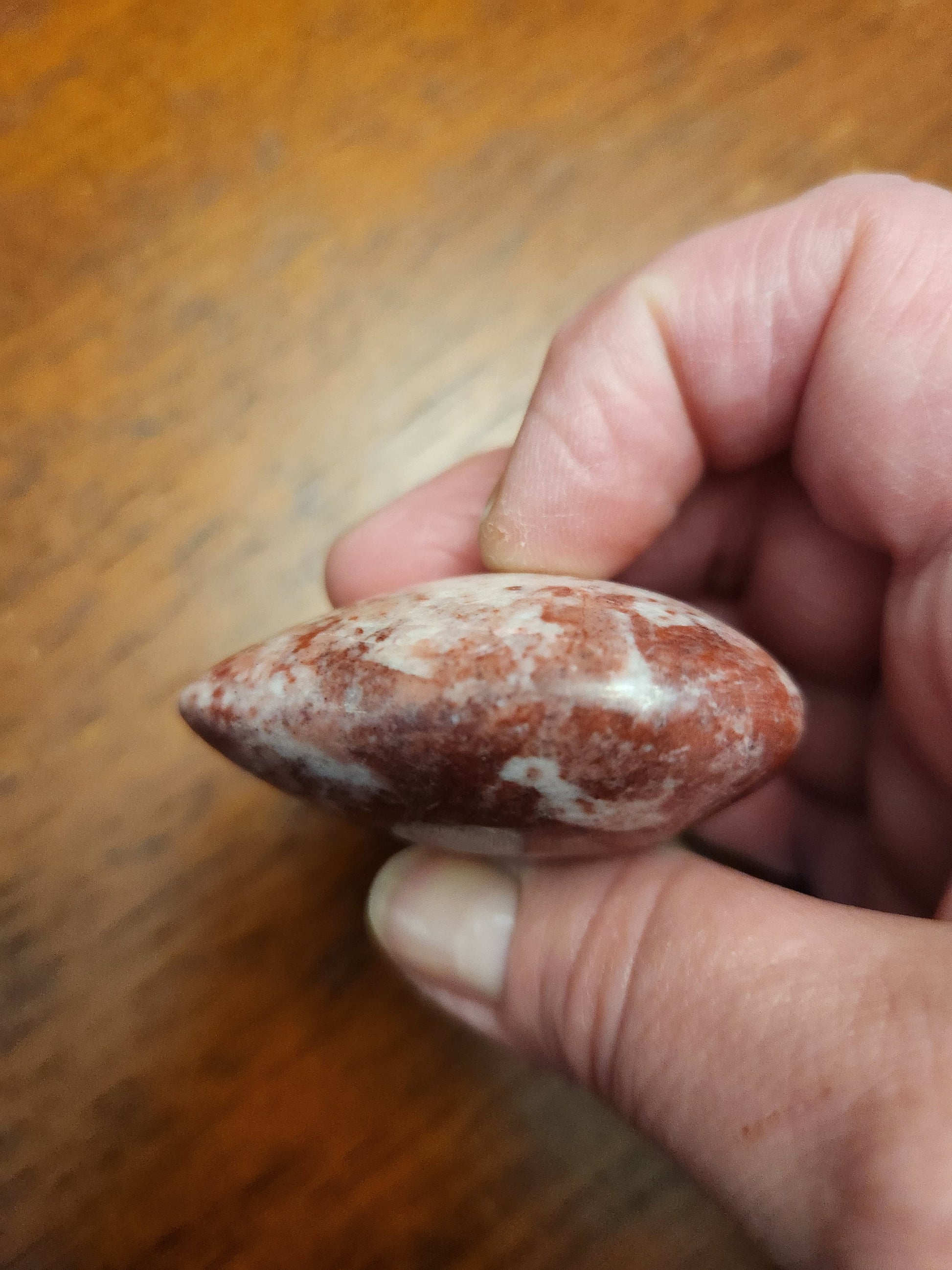 Gorgeous AAA Buttery High Polished Strawberry Onyx Crystal Heart