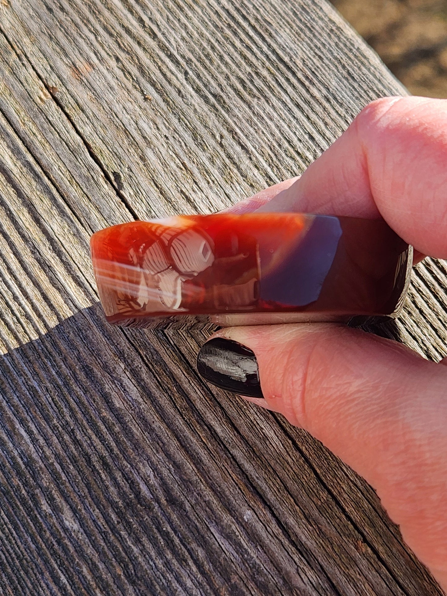 Beautiful Carnelian Crystal Chunky Small Bowl Dish Sphere Holder