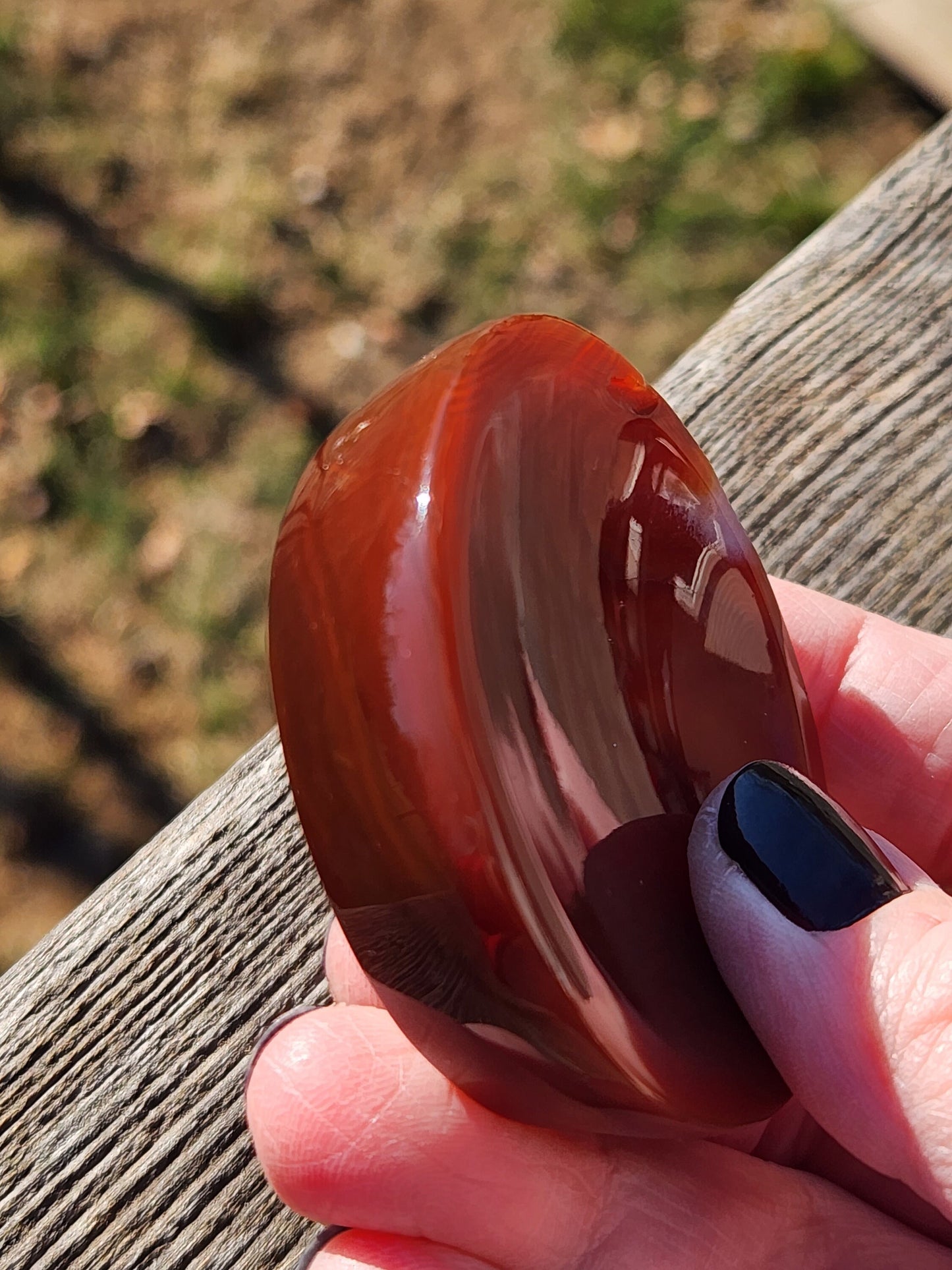 Beautiful Carnelian Crystal Chunky Small Bowl Dish Sphere Holder