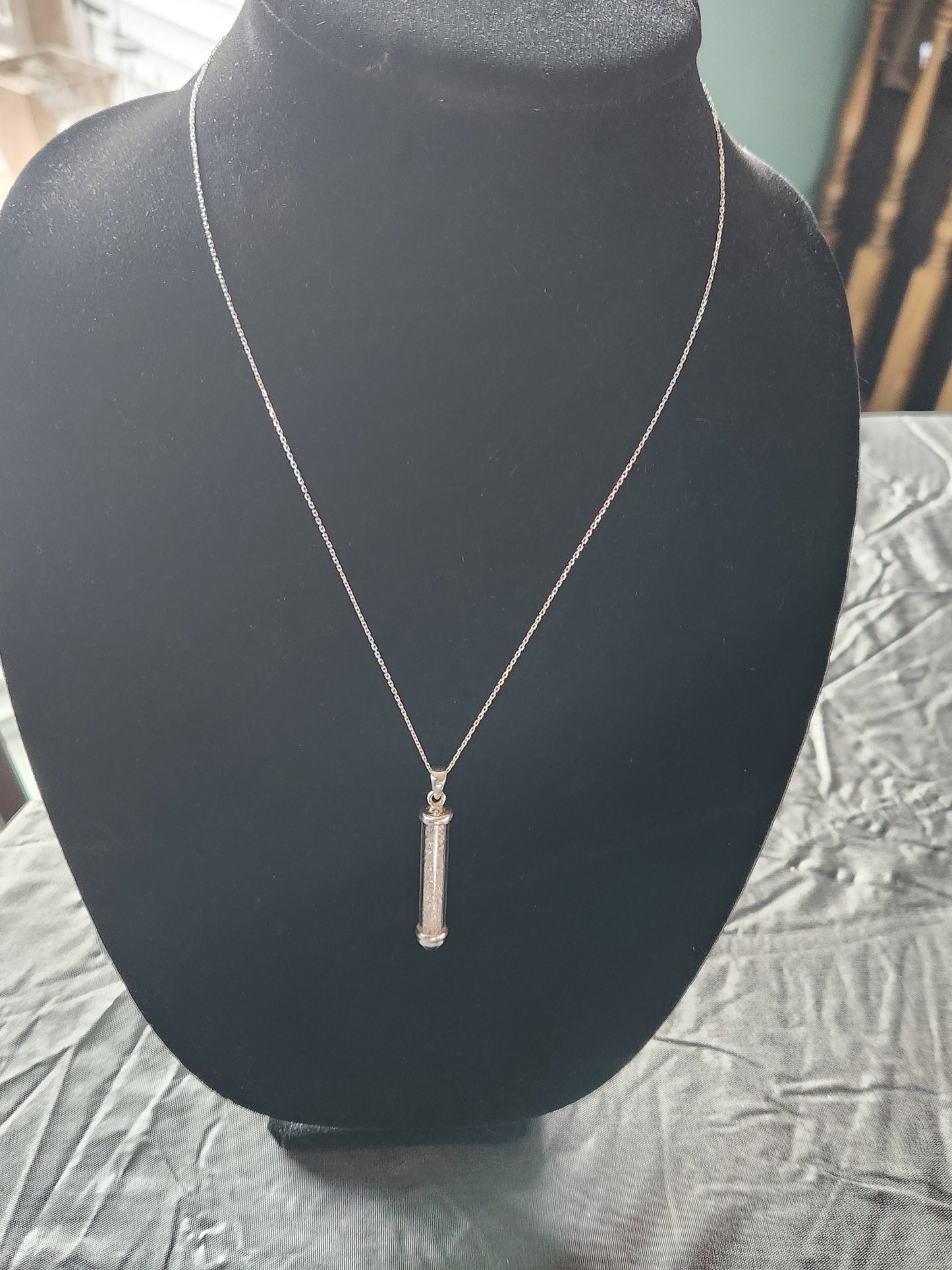 Sterling Silver Herkimer Diamond Pendant Necklace with Black Onyx