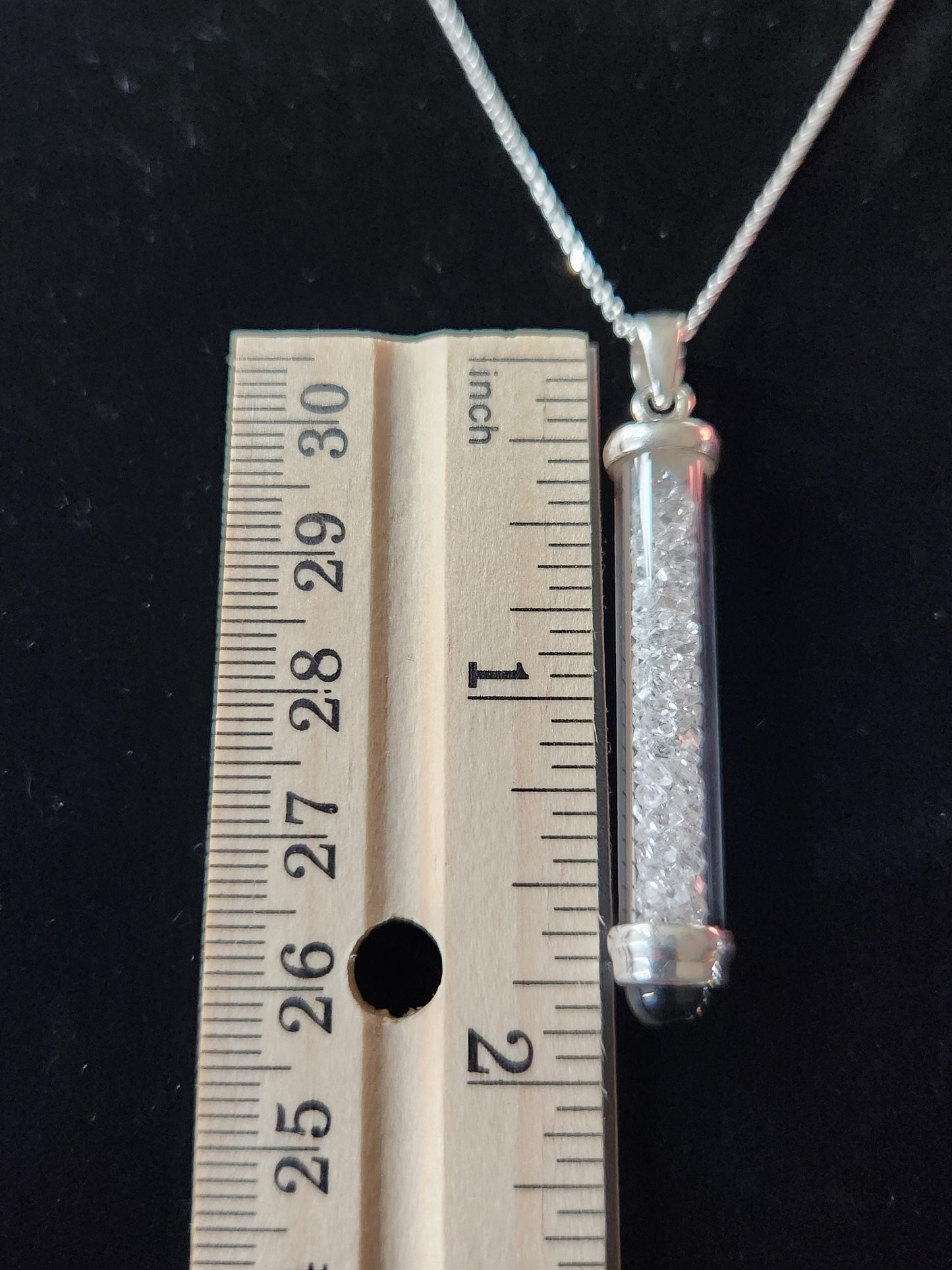 Sterling Silver Herkimer Diamond Pendant Necklace with Black Onyx