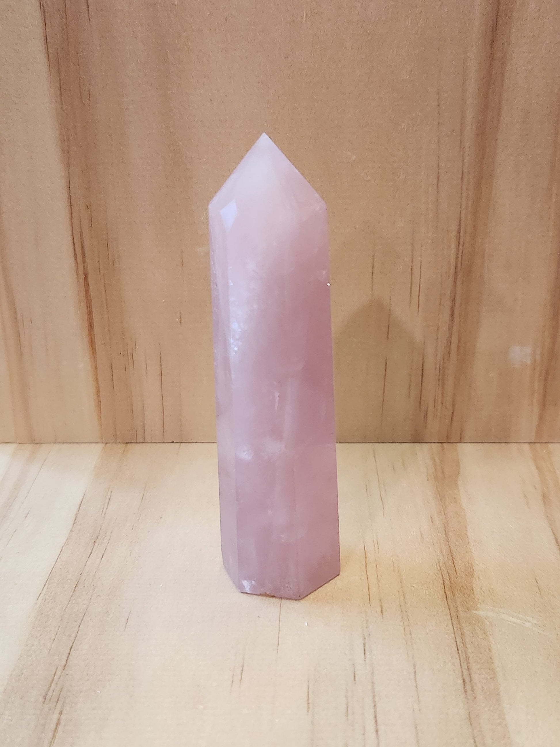 AAA Pink Rose Quartz Crystal Tower Generator