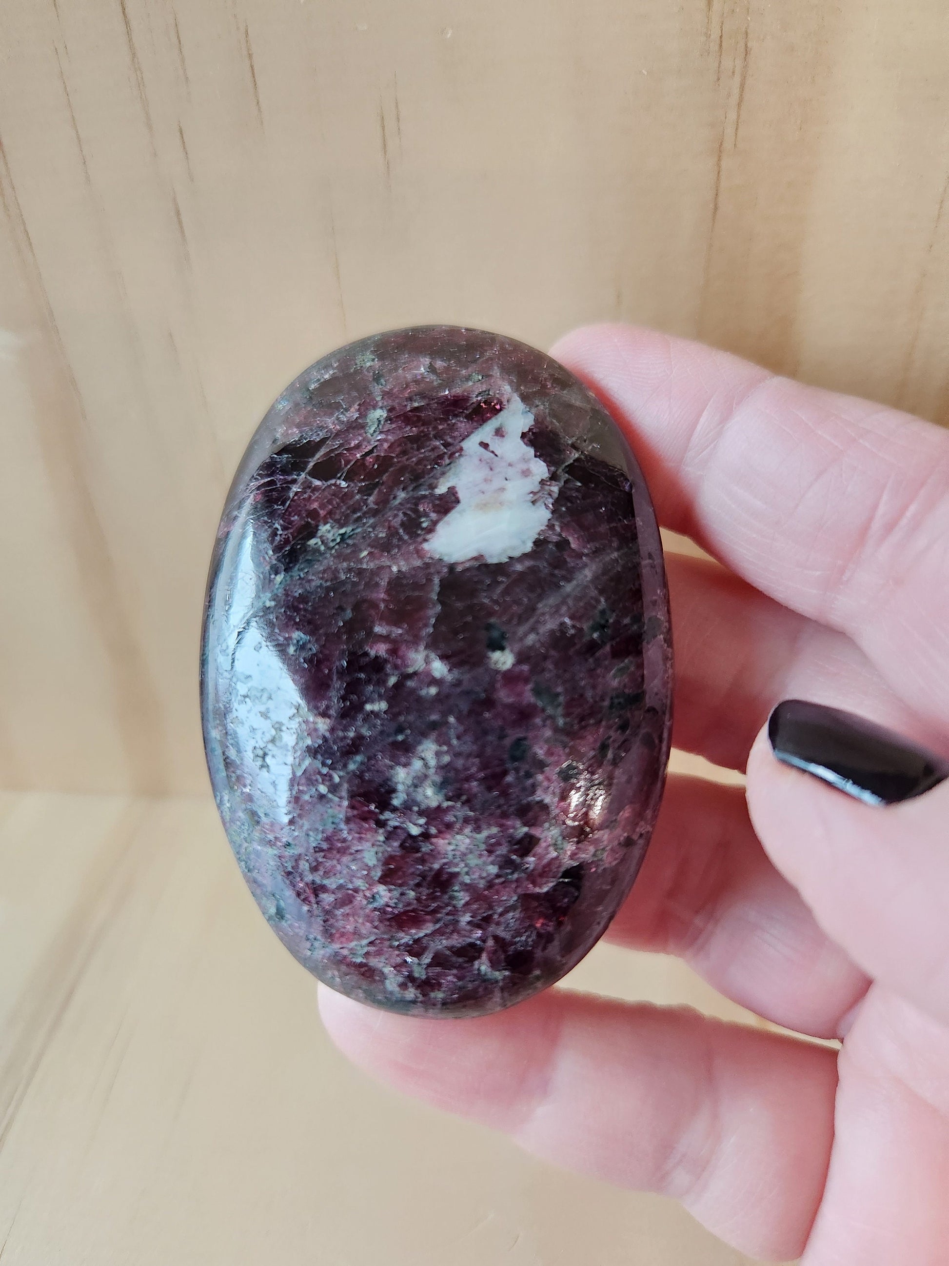 Gorgeous High Quality and High Polished AAA Juicy Red Raspberry Almandine Garnet palm stone from India