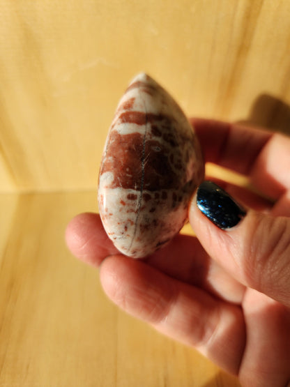 Strawberry Onyx Crystal Heart: Buttery Polish