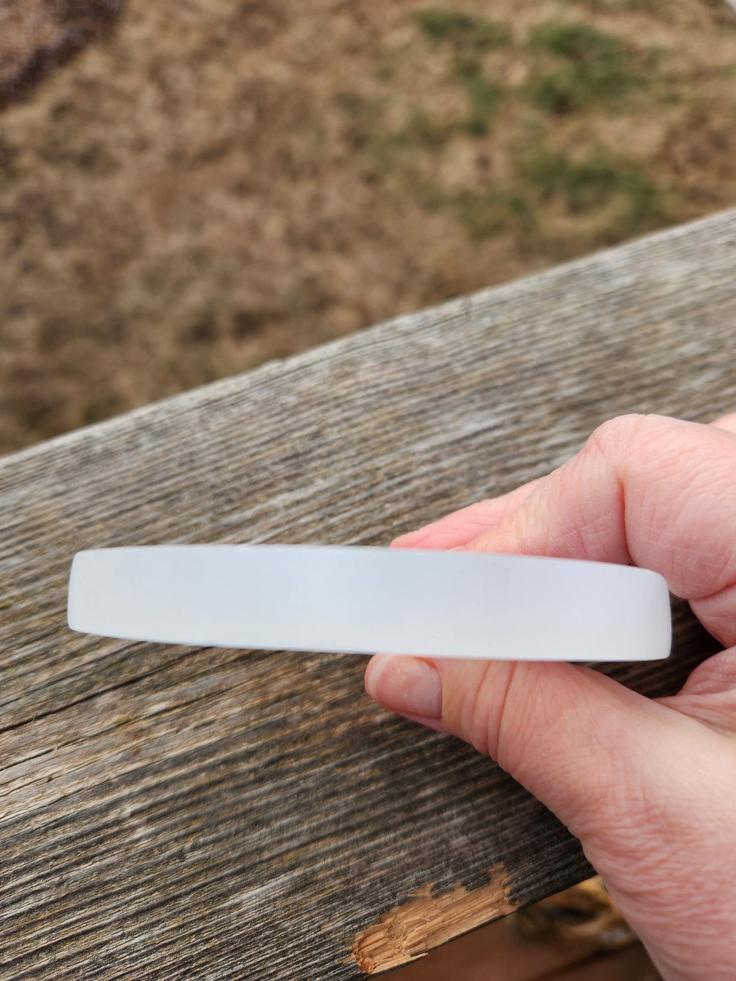 Beautiful Selenite Crystal Cat Shallow Bowl Tray Charging