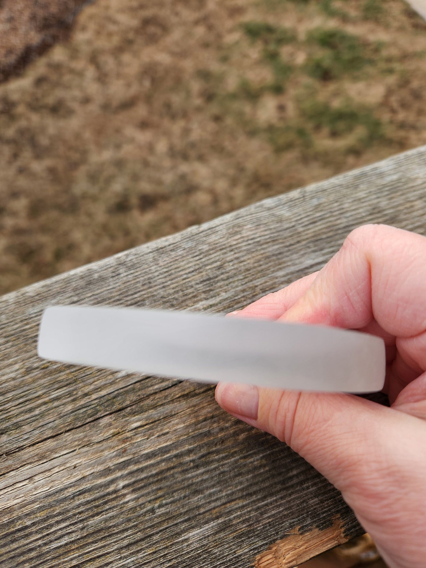 Beautiful Selenite Crystal Cat Shallow Bowl Tray Charging