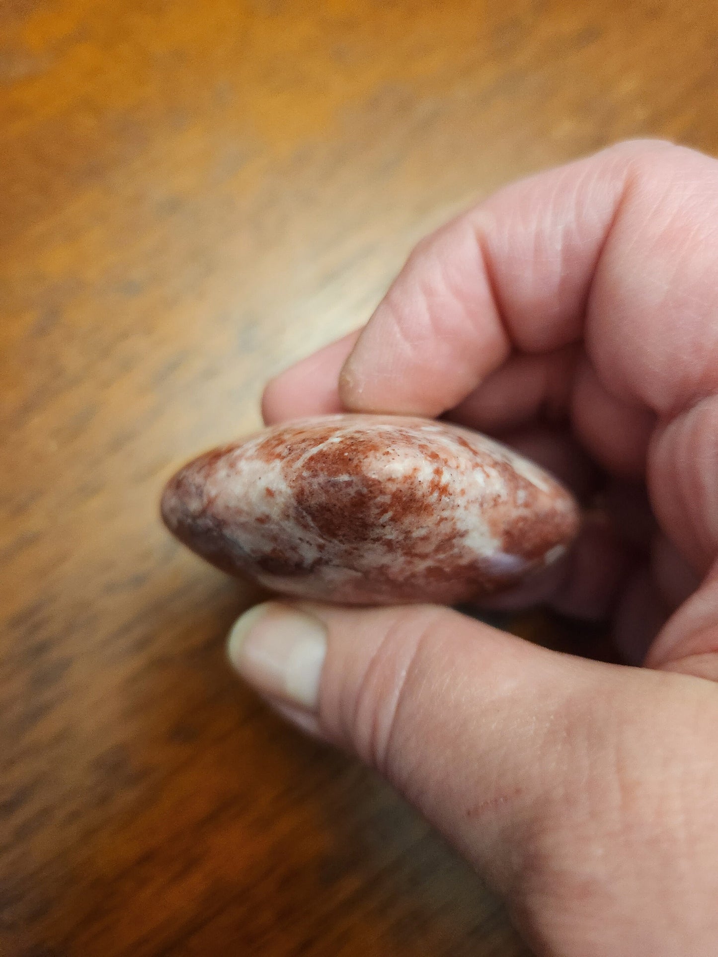 Gorgeous AAA Buttery High Polished Strawberry Onyx Crystal Heart