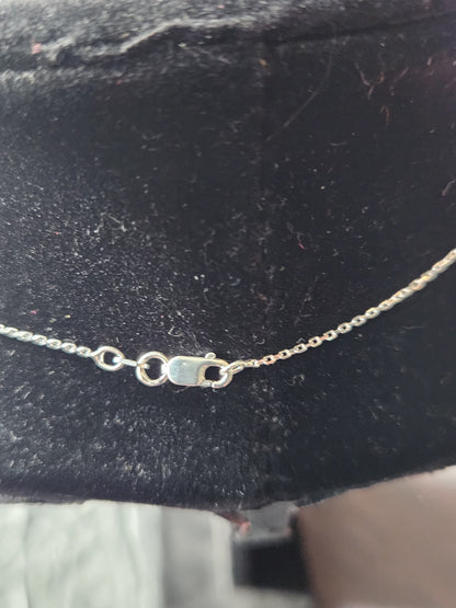 Sterling Silver Herkimer Diamond Pendant Necklace with Black Onyx
