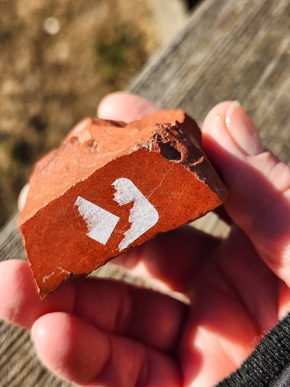 AAA Red Jasper Crystal Point - Polished Top, Natural Sides