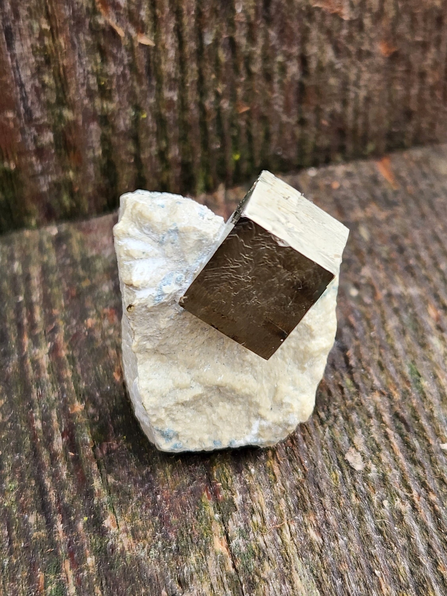 Beautiful Pyrite Cube Specimen in Matrix Self-Standing