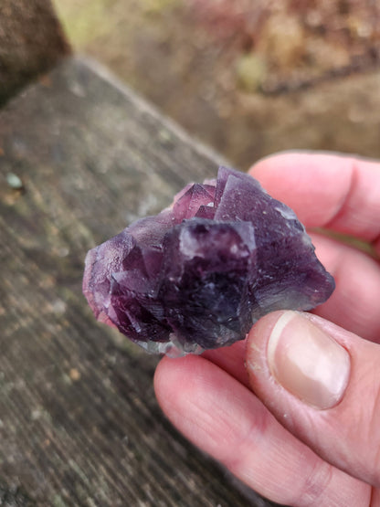 AAA Multi-Color Fluorite Crystal Specimen: Purple & Aqua Blue