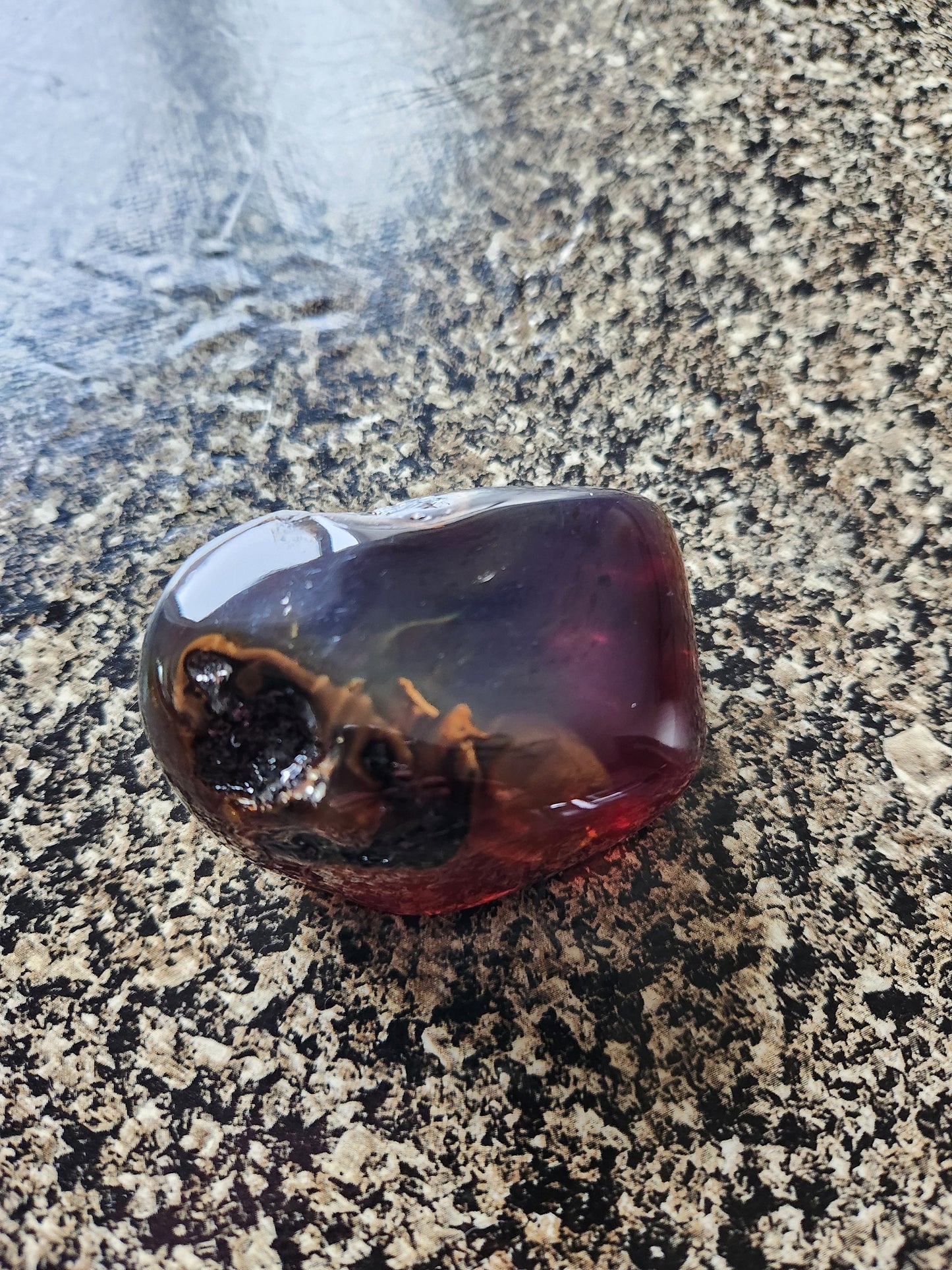 Rare Blue UV Reactive Amber Specimen Chunk