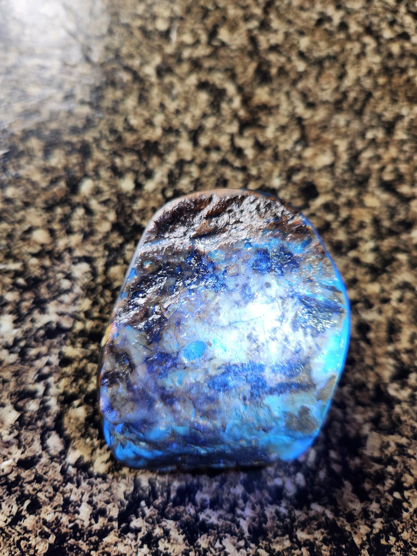 Rare Blue UV Reactive Amber Specimen Chunk