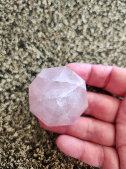 Gorgeous AAA Pink Rose Quartz Crystal Diamond Extractor