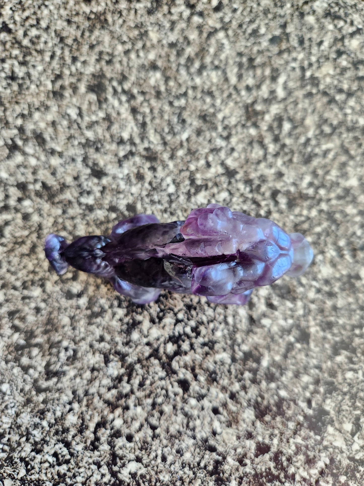 Crazy Cool Beautiful AAA Natural Purple Fluorite Crystal Carved Dragon, Year of the Dragon, DnD