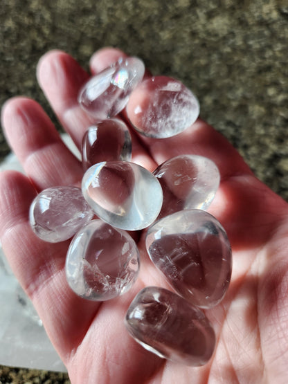 AAA Himalayan Clear Quartz Tumble: Natural Crystal
