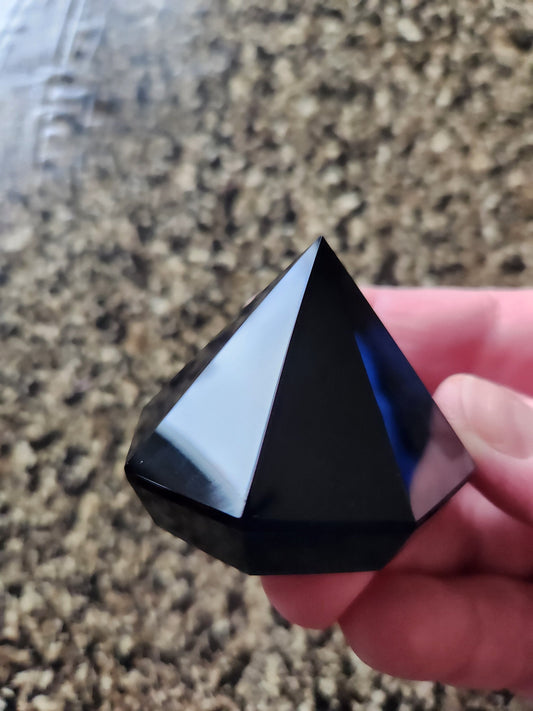 Gorgeous AAA Black Obsidian Crystal Diamond Extractor