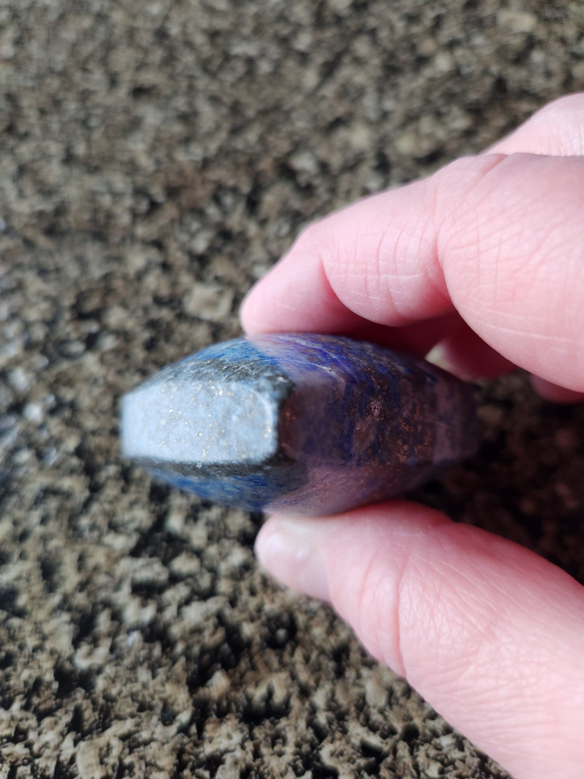 Gorgeous AAA Thick Lapis Lazuli Crystal Stone Heart with a lot of pyrite