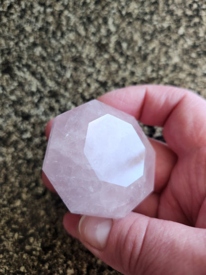 Gorgeous AAA Pink Rose Quartz Crystal Diamond Extractor
