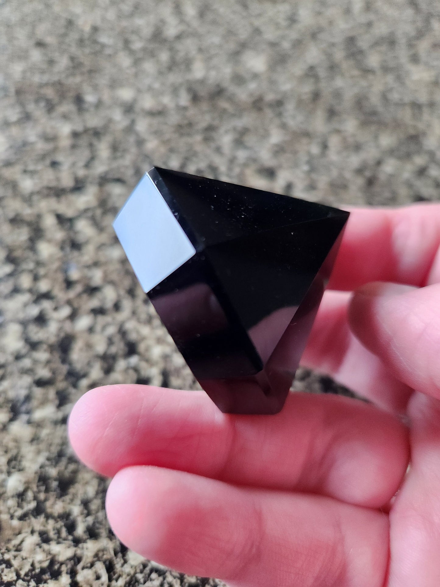 Gorgeous AAA Black Obsidian Crystal Diamond Extractor