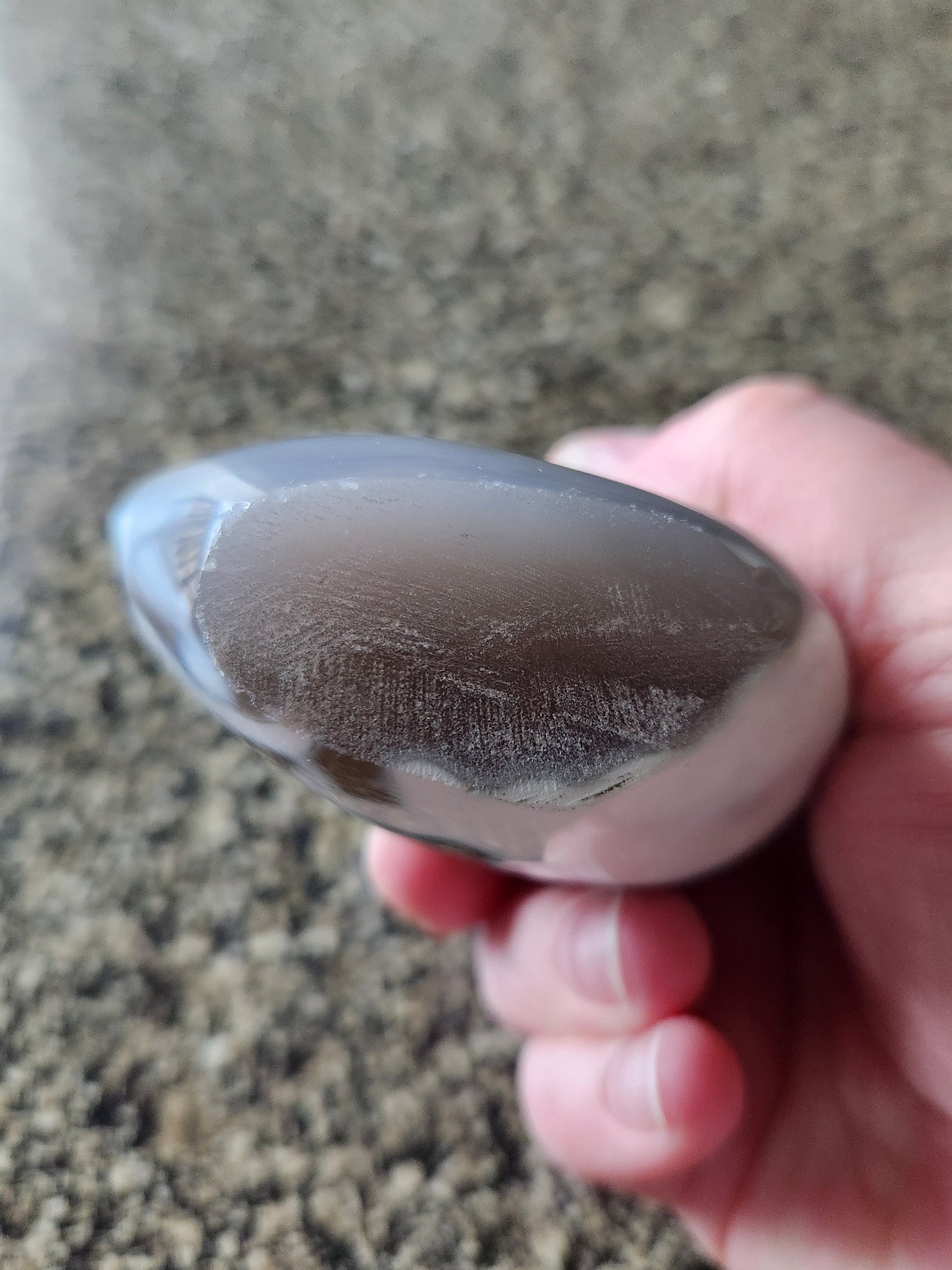 Pretty Orca Agate Crystal Flame with Buttery High Polish Rare