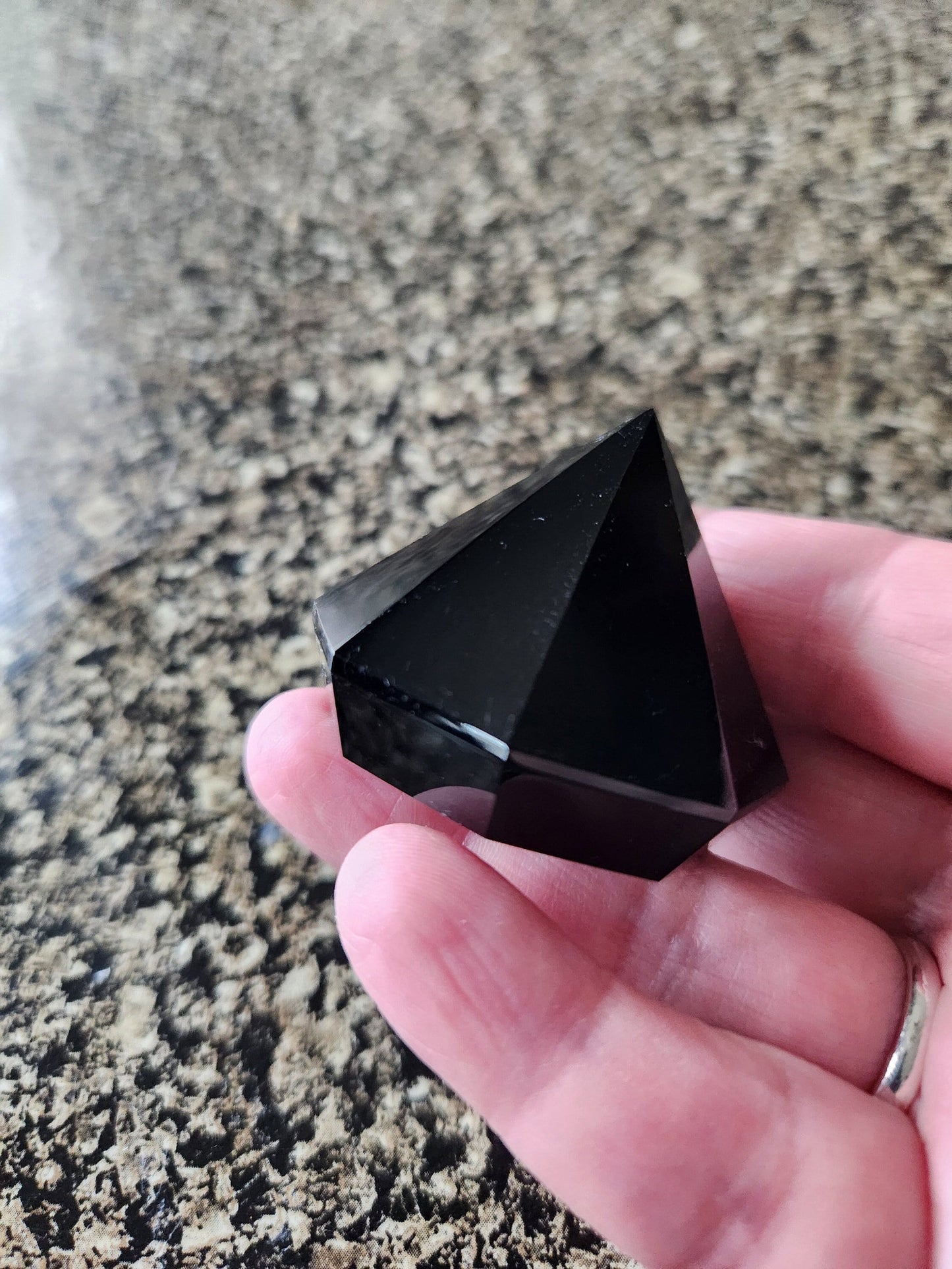 Gorgeous AAA Black Obsidian Crystal Diamond Extractor