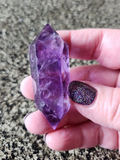 AAA Dark Purple Amethyst Crystal Wand - 6 Point DT