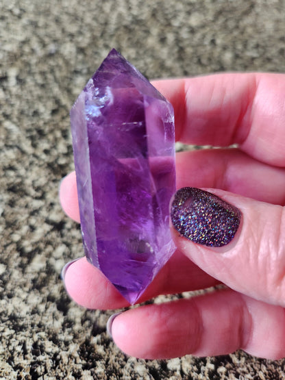 AAA Dark Purple Amethyst Crystal Wand - 6 Point DT