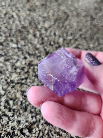 AAA Dark Purple Amethyst Ametrine Crystal Point Tower
