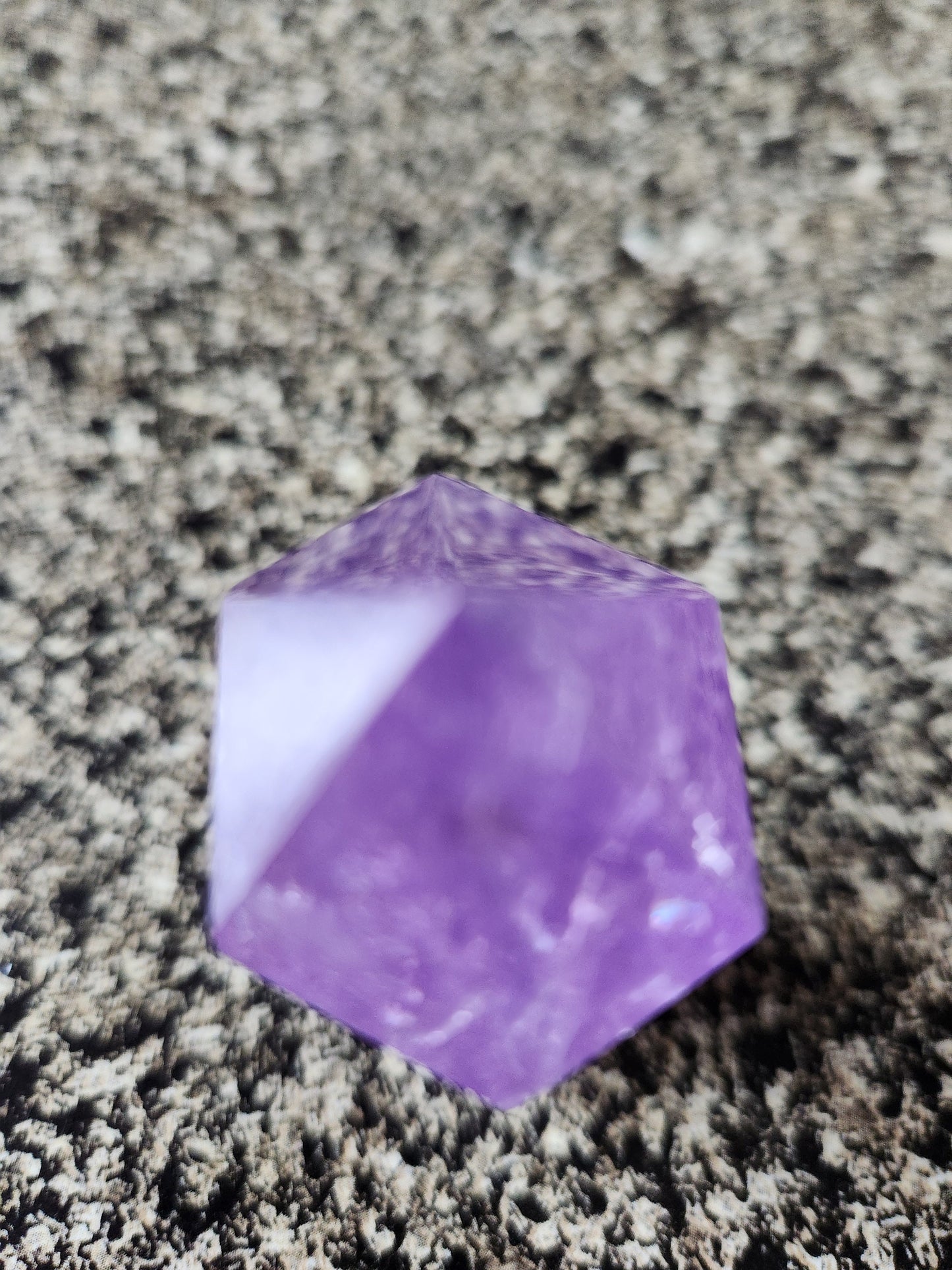 Dark Purple Amethyst Ametrine Crystal Point Tower: 6-Point Generator