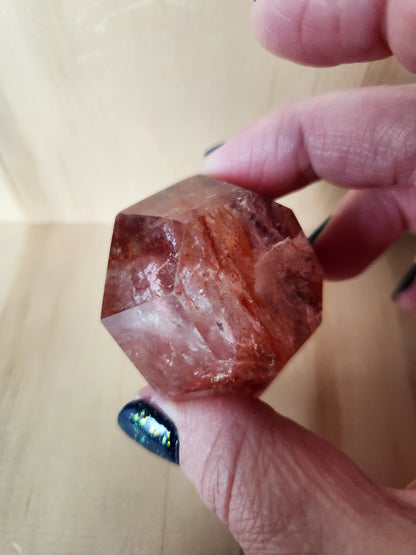 Fire Quartz Crystal Diamond Point: Energy Work, Reiki