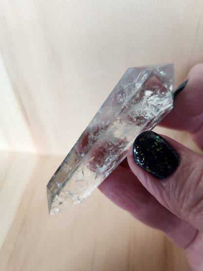 AAA Mint Green Quartz Crystal DT Point: Rare Wand, 2.63"